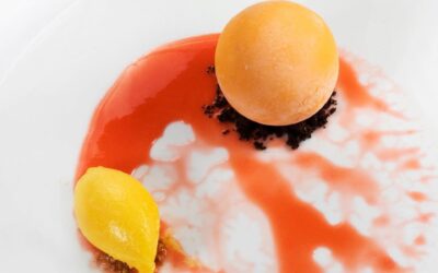 Pleasant contrasts of flavors in the kitchen: the Orange Passion dessert from Da Tonino restaurant